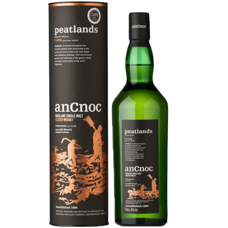 AnCnoc Peatlands Highalnd Single Malt Scotch Whisky 46° 70cl
