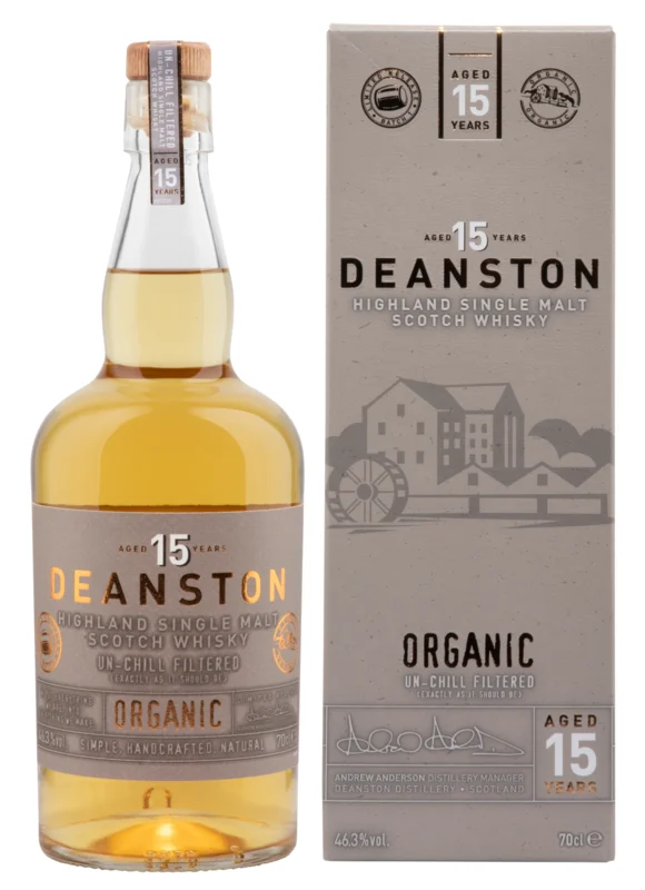 Deanston Organic 15 Years Highland Single Malt Scotch Whisky 46.3° 70cl
