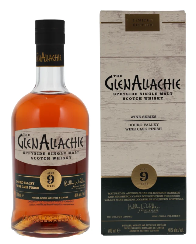 Glenallachie Limited Editon Douro Valley Wine Cask 9 Years Speyside Single Malt Scotch Whisky 48° 70cl