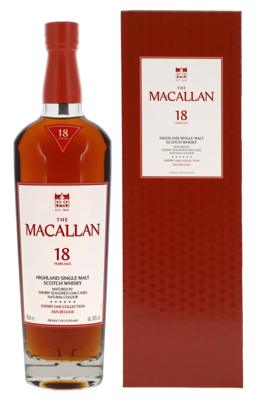 Macallan Sherry Oak 18 Years Highland Single Malt Scotch Whisky 43° 70cl