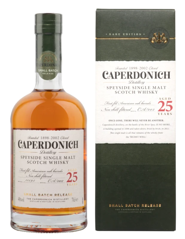 Caperdonich Small Batch Release Unpeated 25 Years Speyside Single Malt Sctoch Whisky 48° 70cl