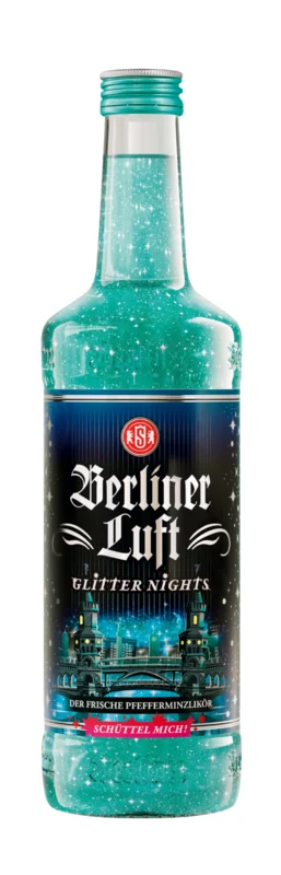 Schilkin Berliner Luft Glitter Nights Pfefferminz Likör 18° 70cl