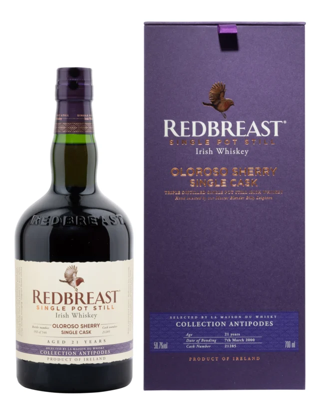 Redbreast Oloroso Sherry Collection Antipodes 21 Years 2000 Single Pot Still Irish Whiskey 2022 58.7° 70cl