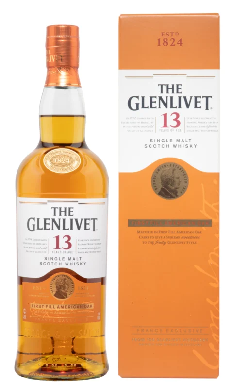 Glenlivet First Fill American Oak 13 Years Single Malt Scotch Whisky 40° 70cl