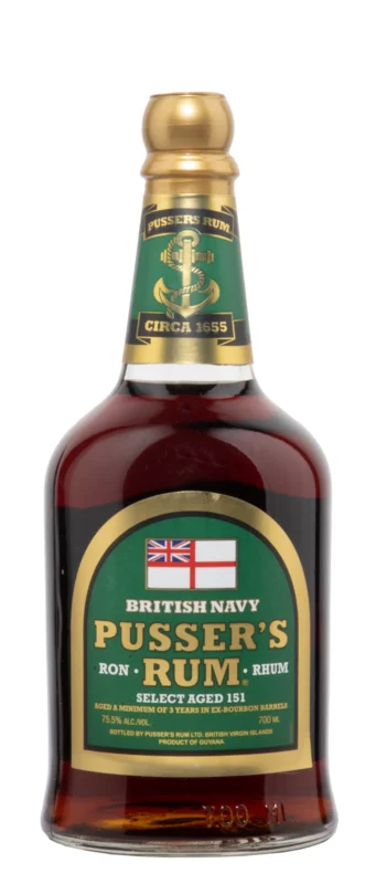 Pusser's Select Aged 151 British Navy Rum 75.5° 70cl