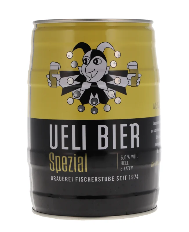 Brauerei Fischerstube Ueli Bier Spezial 5 Liter Partyfass 5° 5l