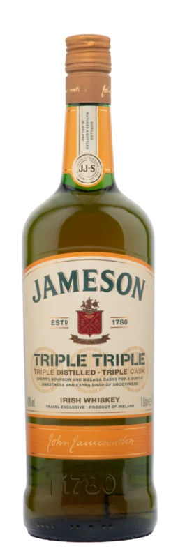 Jameson Triple Triple Distilled Irish Whiskey 40° 1l