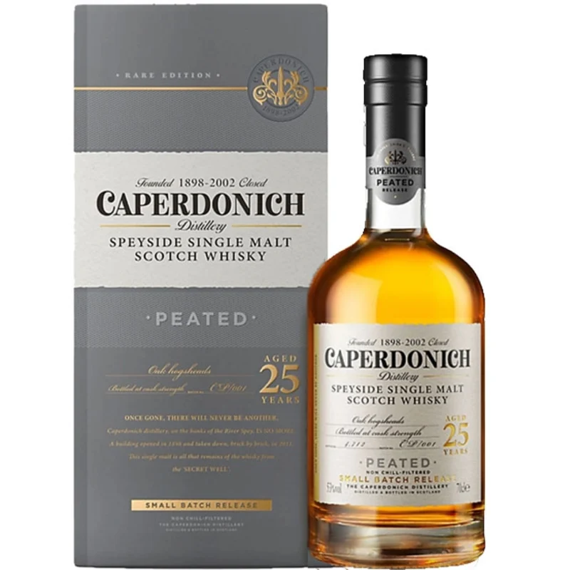 Caperdonich Small Batch Release Peated 25 Years Speyside Single Malt Scotch 45.5° 70cl