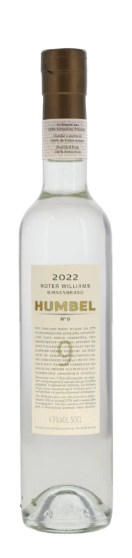 Humbel Roter Williams Birnenbrand No. 9 2022 Fruchtbrand 43° 50cl