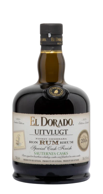 El Dorado Uitvlugt Cask Finish Sauternes Cask 15 Years 2006 Demerara Rum 2021 58.1° 70cl