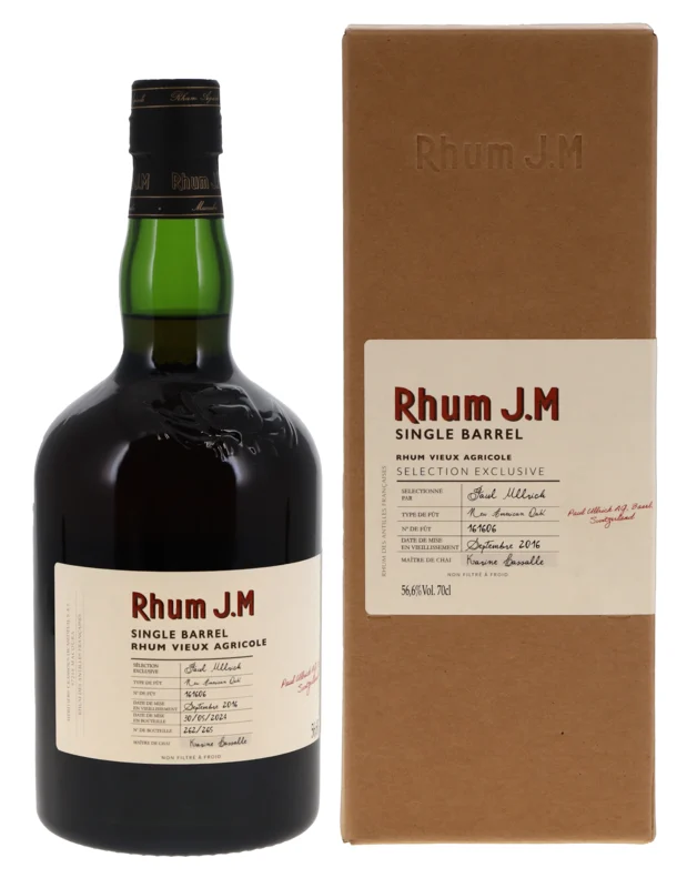 Rhum J.M Millésime Single Barrel #161606 2016 Rhum Vieux Agricole 56.6° 70cl