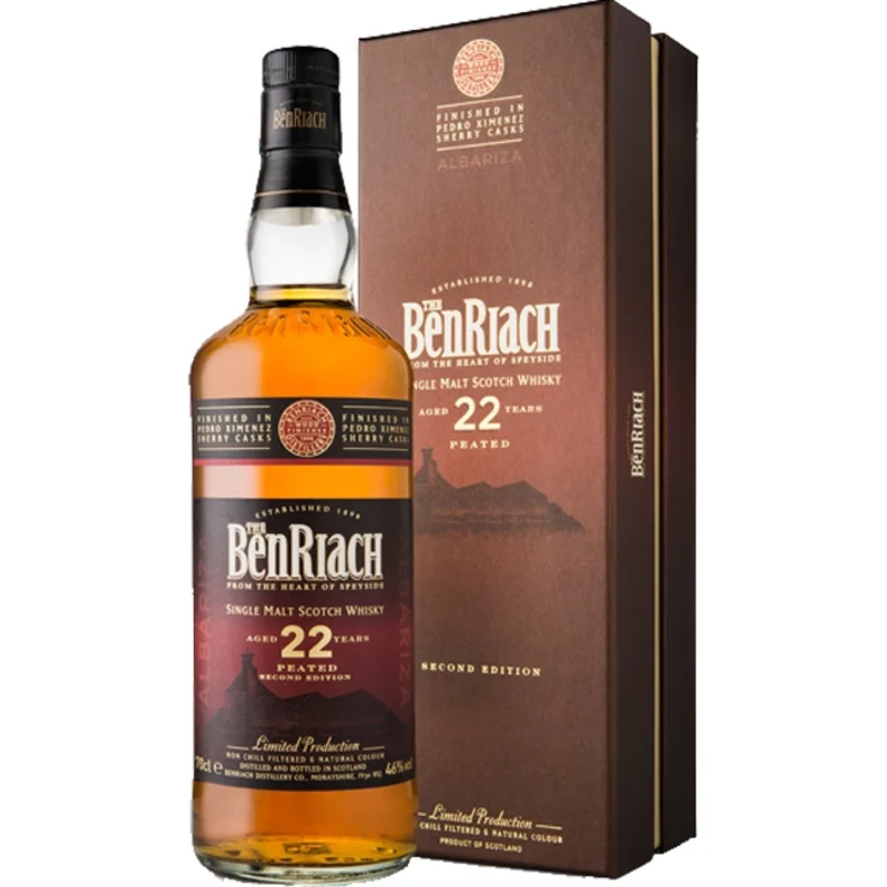 Benriach Albariza Peated PX2nd Edition 22 Years Single Malt Scotch Whisky 46° 70cl