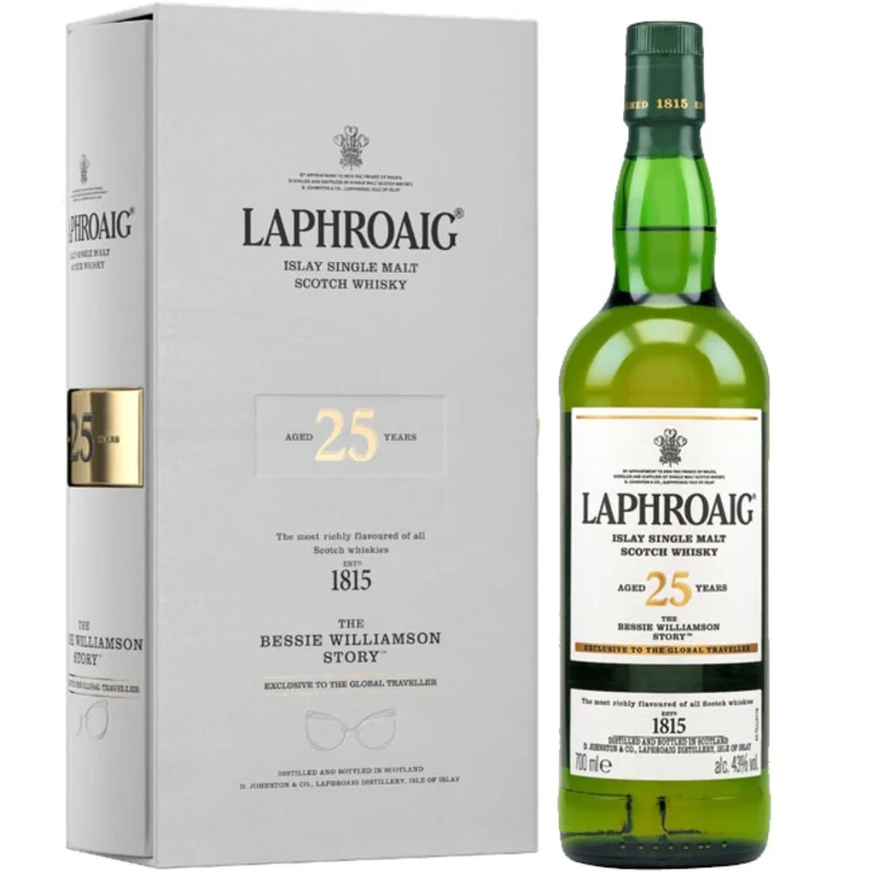 Laphroaig The Bessie Williamson Story 25 Years Single Malt Whisky 43° 70cl
