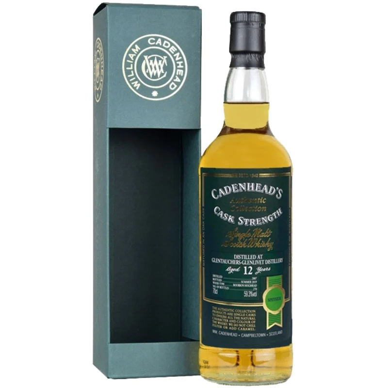 Glentauchers Cadenhead's Authentic Collection CS 12 Years 2007 Single Malt Scotch Whisky 2019 59.3° 70cl