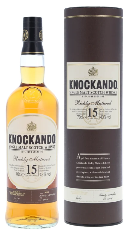 Knockando Richly Matured 15 Years Single Malt Whisky 43° 70cl
