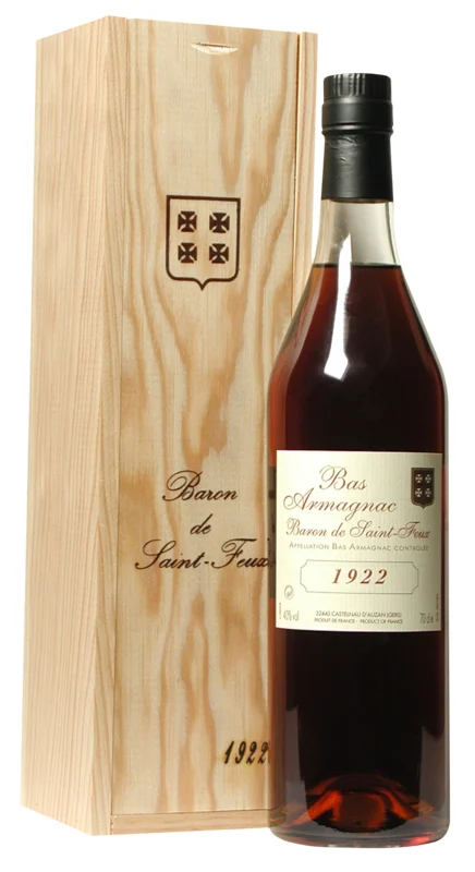 Baron de St. Feux Bas 1922 Armagnac 40° 70cl