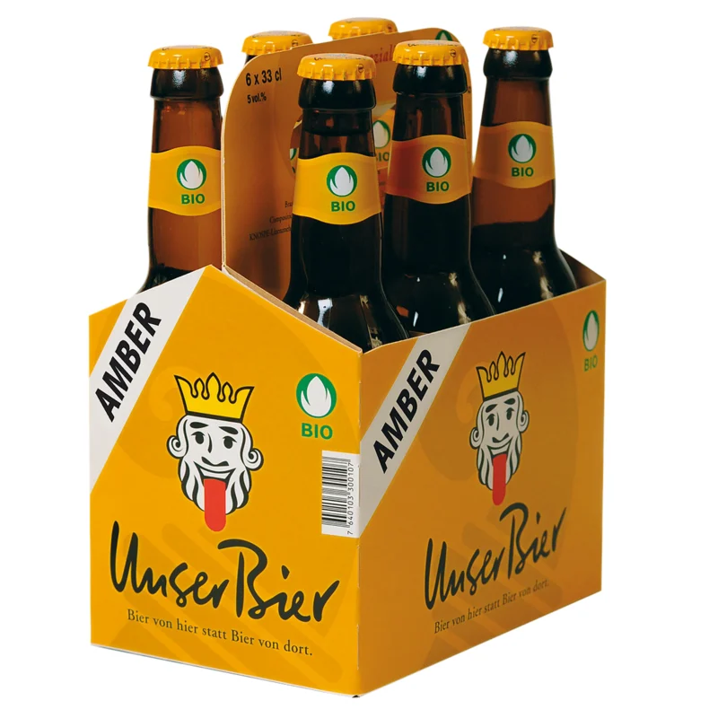 Unser Bier Amber KA 6x EW BIO 5.2° 33cl