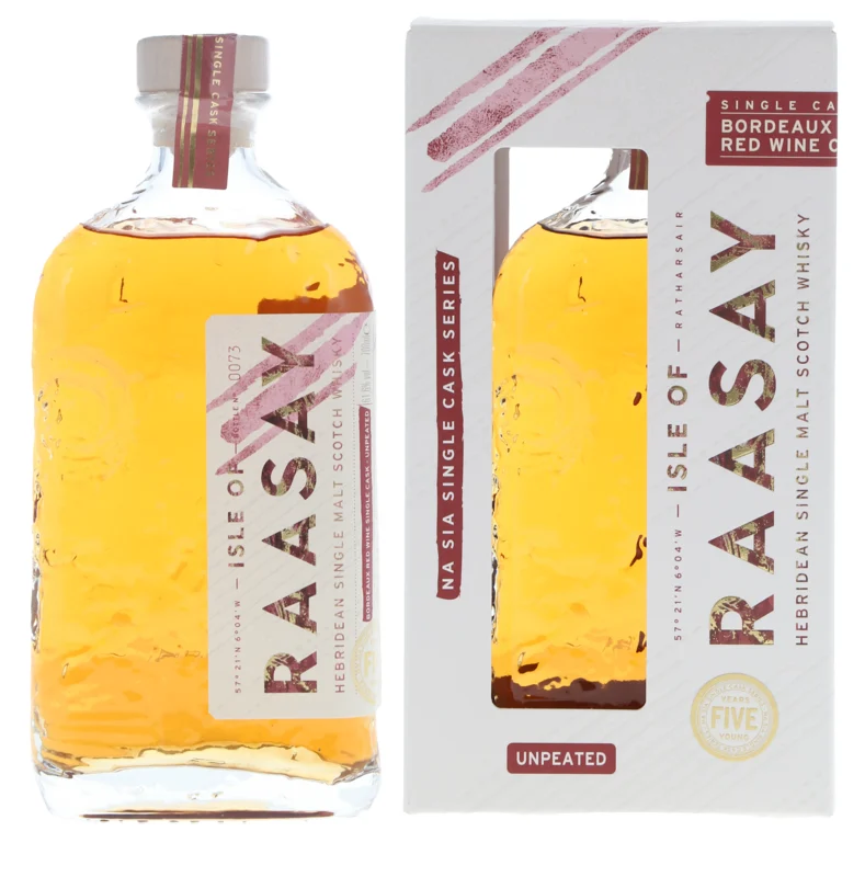 Isle of Raasay Na Sia Bordeaux Red Wine Cask Unpeated Hebridean Single Cask Scotch Whisky 61.7° 70cl