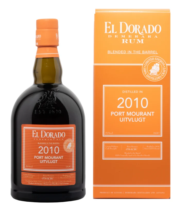 El Dorado Port Mourant Uitvlugt 9 Years 2010 Demerara Rum 2019 51° 70cl
