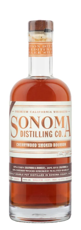 Sonoma Distilling Cherrywood Smoked Bourbon Premium California Whiskey 47.8° 70cl