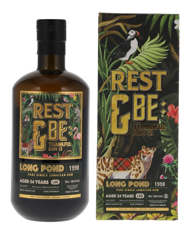 Long Pond LSO Single Cask #10276 Rest & Be Thankful 24 Years 1998 Jamaican Pure Single Rum 2023 58.6° 70cl