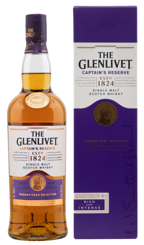 Glenlivet Captain's Reserve Cognac Cask Selection Single Malt Scotch Whisky 40° 70cl