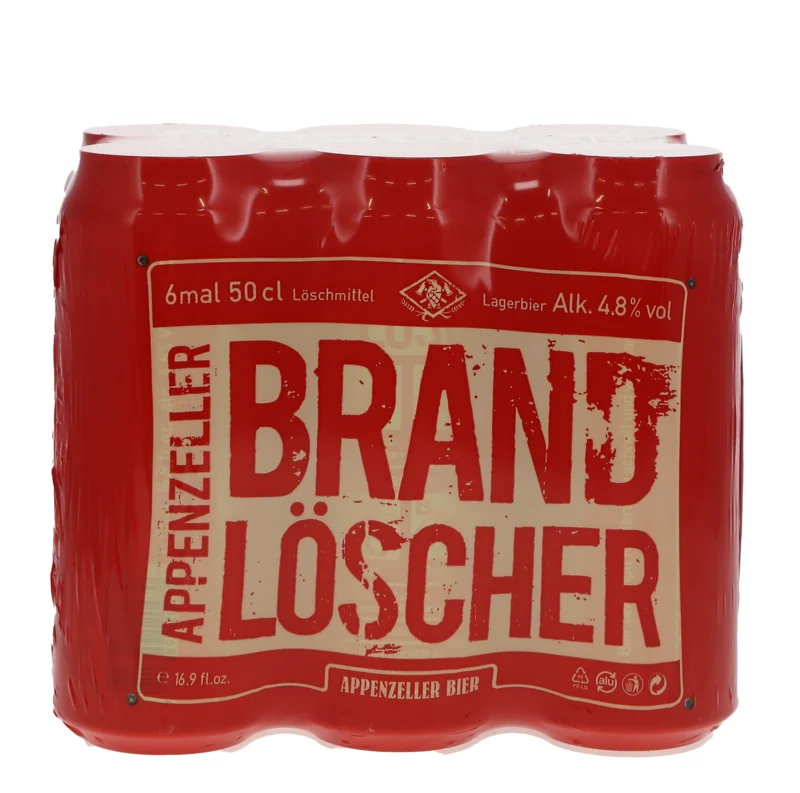 Appenzeller Bier BrandLöscher Dose 6x DO 4.8° 50cl