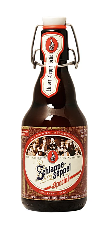 Brauerei Schlappe Seppel Spezial Bügelflasche Bier HA 20 x MW 5.6° 33cl