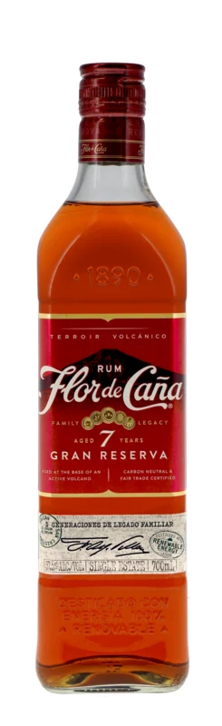 Flor de Caña Gran Reserva 7 Años Ron 37.5° 70cl