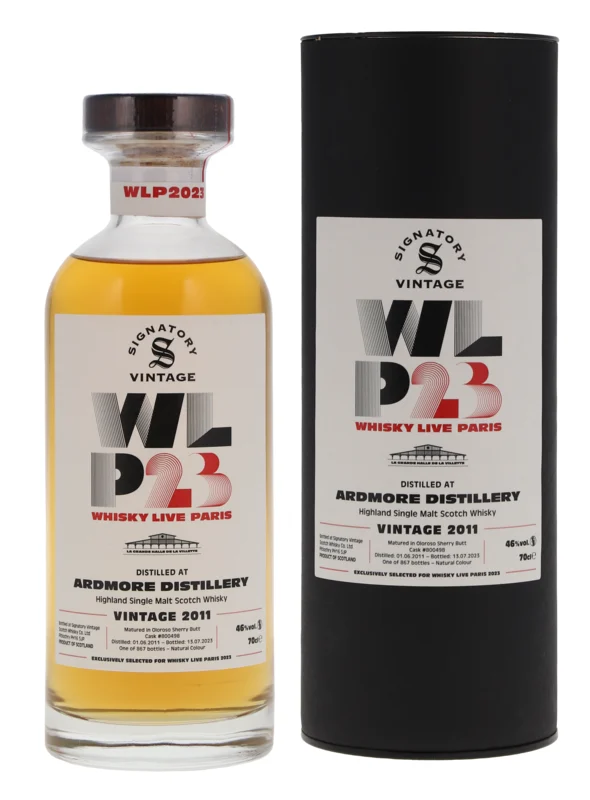 Ardmore Signatory Vintage Whisky Live Paris Edition 12 Years 2011 Single Malt Whisky 2023 46° 70cl