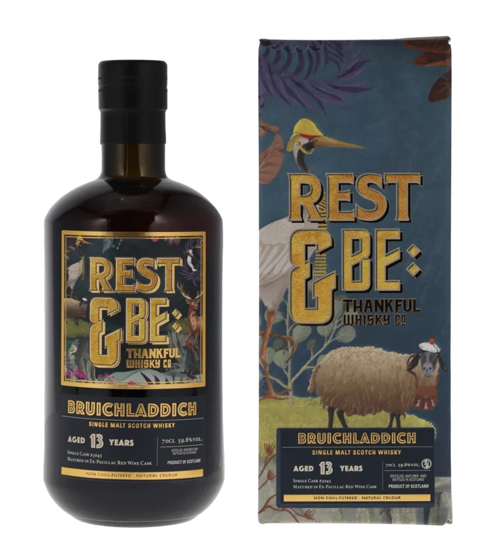 Bruichladdich Rest & Be Thankful Pauillac Red Wine Cask 13 Years 2009 Single Malt Scotch Whisky 2023 59.8° 70cl