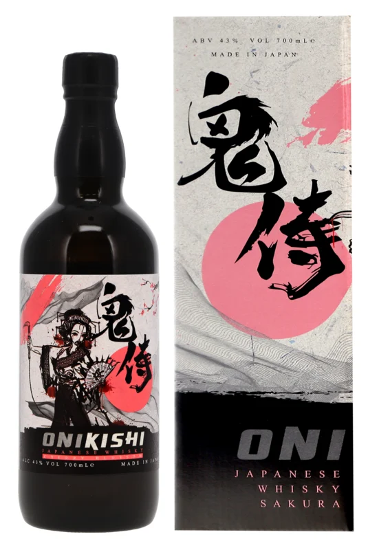 Onikishi Sakura Cherry Blossom Japanese Blended Whisky 43° 70cl