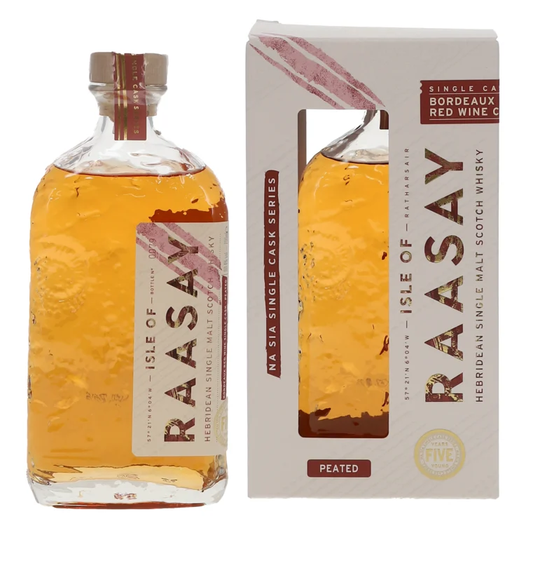 Isle of Raasay Na Sia Bordeaux Red Wine Cask Peated Hebridean Single Cask Scotch Whisky 60.4° 70cl