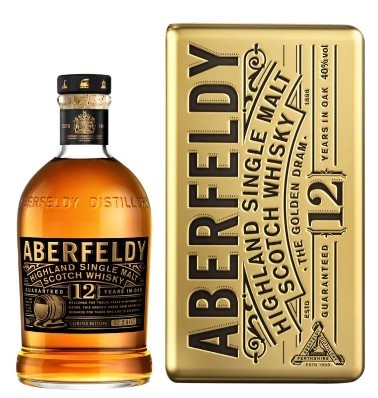 Aberfeldy Goldbarrenbox 12 Years Highland Single Malt Scotch Whisky 40° 70cl