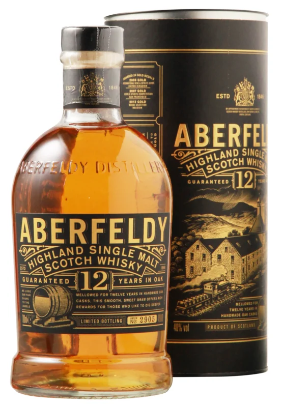Aberfeldy 12 Years Highland Single Malt Scotch Whisky 40° 70cl