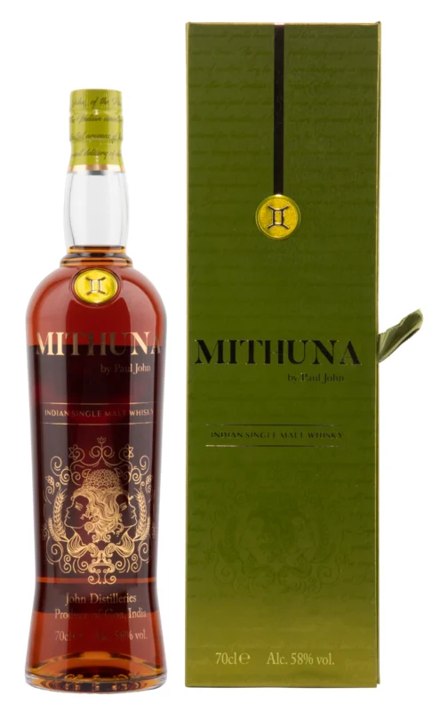 Paul John Mithuna Single Malt Whisky 58° 70cl