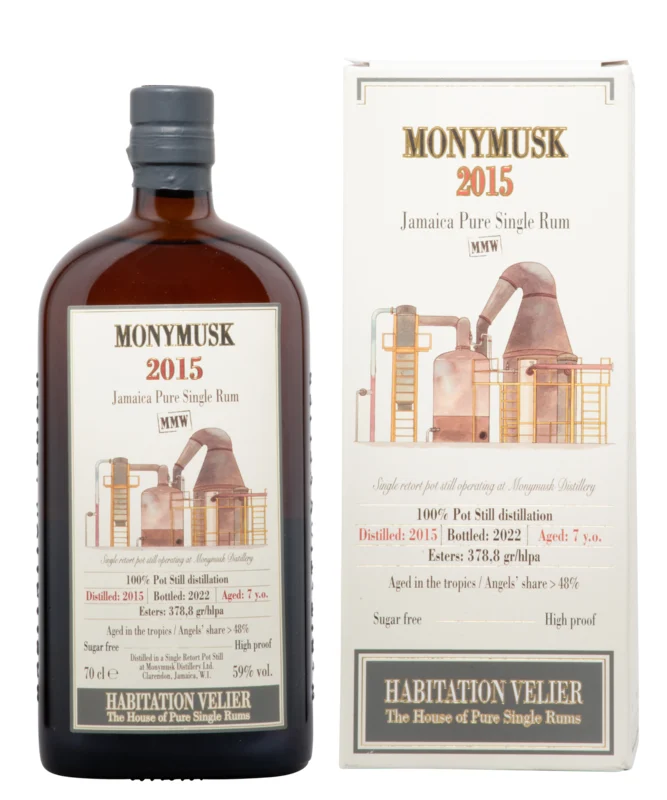Habitation Velier Monymusk MMW 7 Years 2015 Jamaican Pure Single Rum 2022 59° 70cl