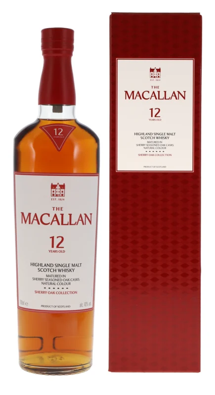 Macallan Sherry Oak 12 Years Highland Single Malt Scotch Whisky 40° 70cl