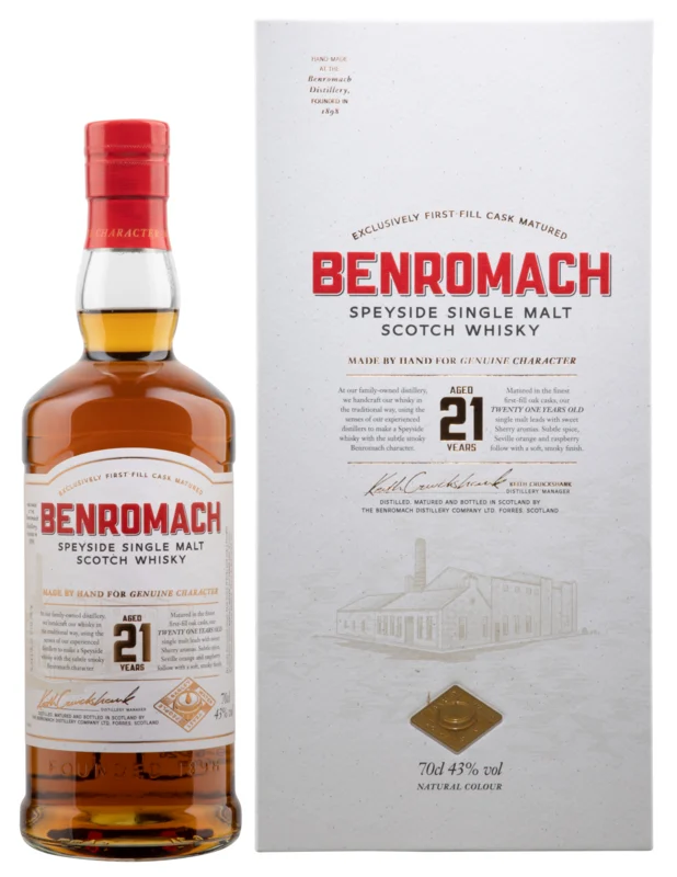Benromach 21 Years Speyside Single Malt Scotch Whisky 43° 70cl