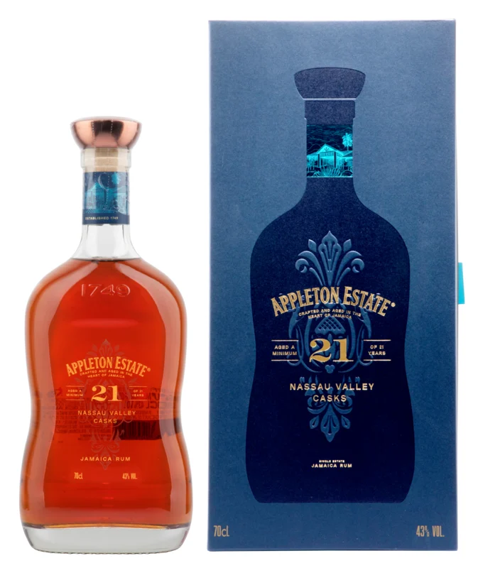 Appleton Estate Nassau Valley Cask 21 Years Single Estate Jamaican Rum 43° 70cl