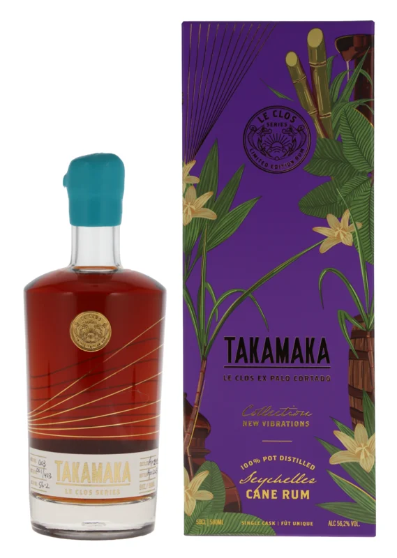 Takamaka Le Clos Series Ex-Whisky x Palo Cortado Seychelles Pure Single Rum 2019 56.2° 50cl