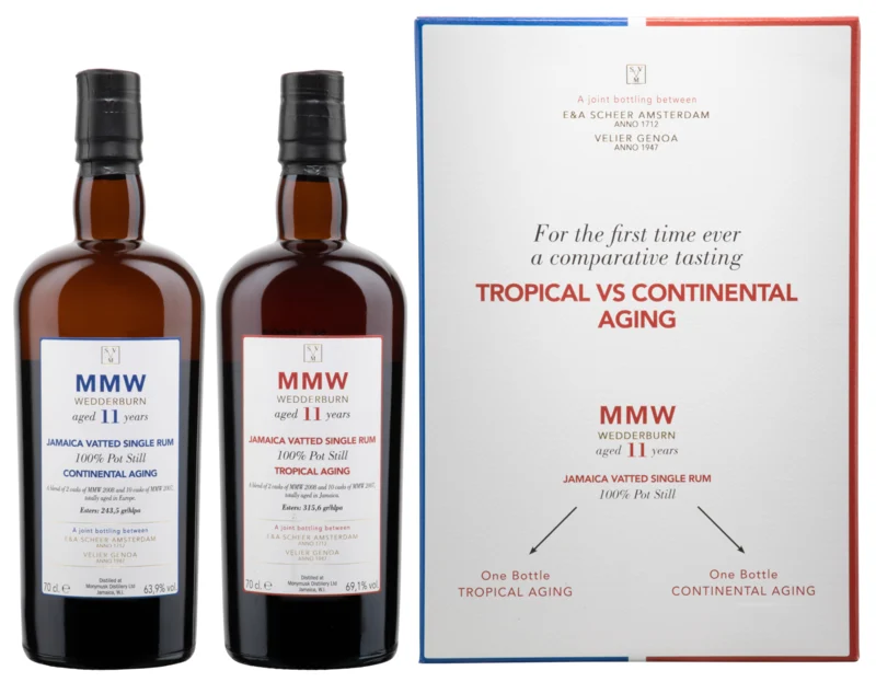 SVM Scheer & Velier Geschenkpackung MMW Wedderburn Monymusk 11 Years Rum 66.5° 1.4l