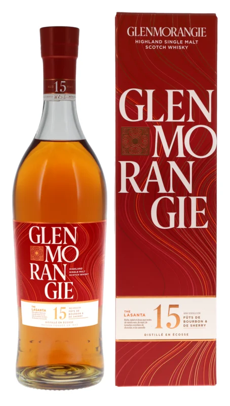 Glenmorangie The Lasanta Bourbon & Sherry Cask Finish 15 Years Highland Single Malt Scotch Whisky 43° 70cl