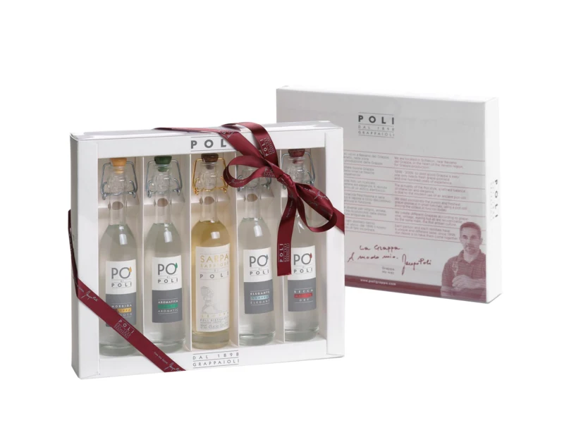 Poli 5 x 10cl Baby Pack Grappa 40° 50cl