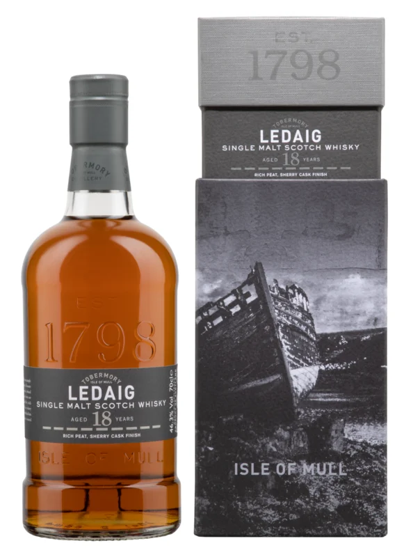 Ledaig Sherry Wood Finish 18 Years Single Malt Whisky 46.3° 70cl