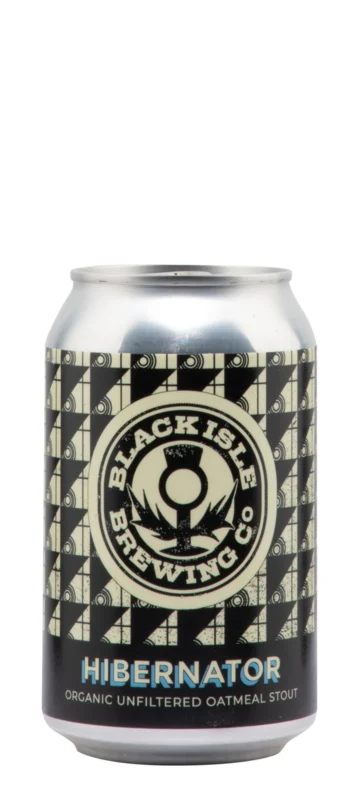 Black Isle Brewing Co Hibernator Unfiltered Oatmeal Stout Beer KA 24 x EW BIO 7° 33cl