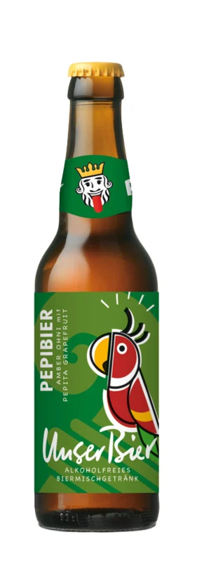Unser Bier Pepi Bier - Amber Ohni und Pepita HA 10x MW BIO 33cl