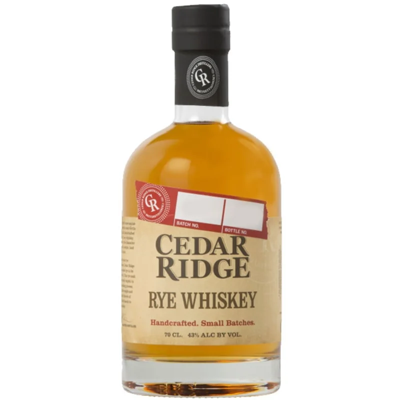 Cedar Ridge Rye Handcrafted Small Batches American Whiskey 43° 70cl
