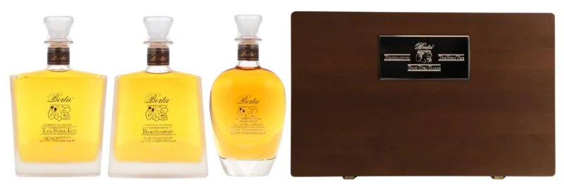 Berta Collezione 3 x 70cl (Tre Soli Tre Roccanivo Bric) 2016 Grappa 43° 2.1l