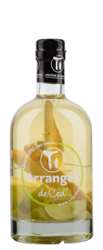 Ti Arrangés de Ced' Gwanare Citron Gingembre Rum Likör 32° 70cl